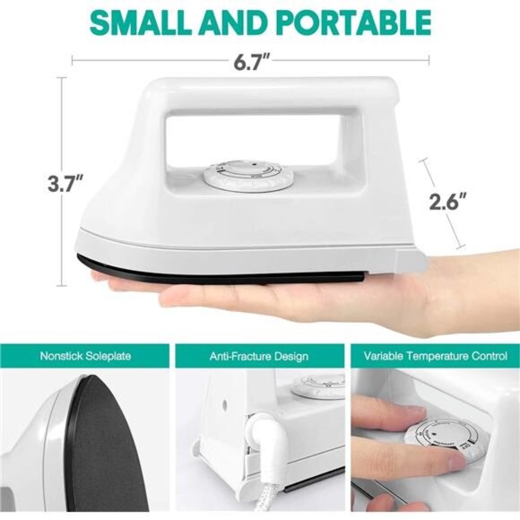 Mini Crafts Iron Handy Heat Press Machine Kit Portable with PVC Doormat - Picture 2 of 7